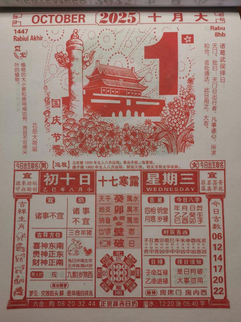 2025年10月祈福吉利日子挑選