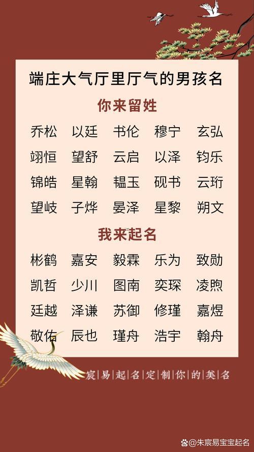 端莊大氣的名字