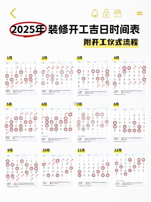 2026年7月房屋裝修開工得好日子